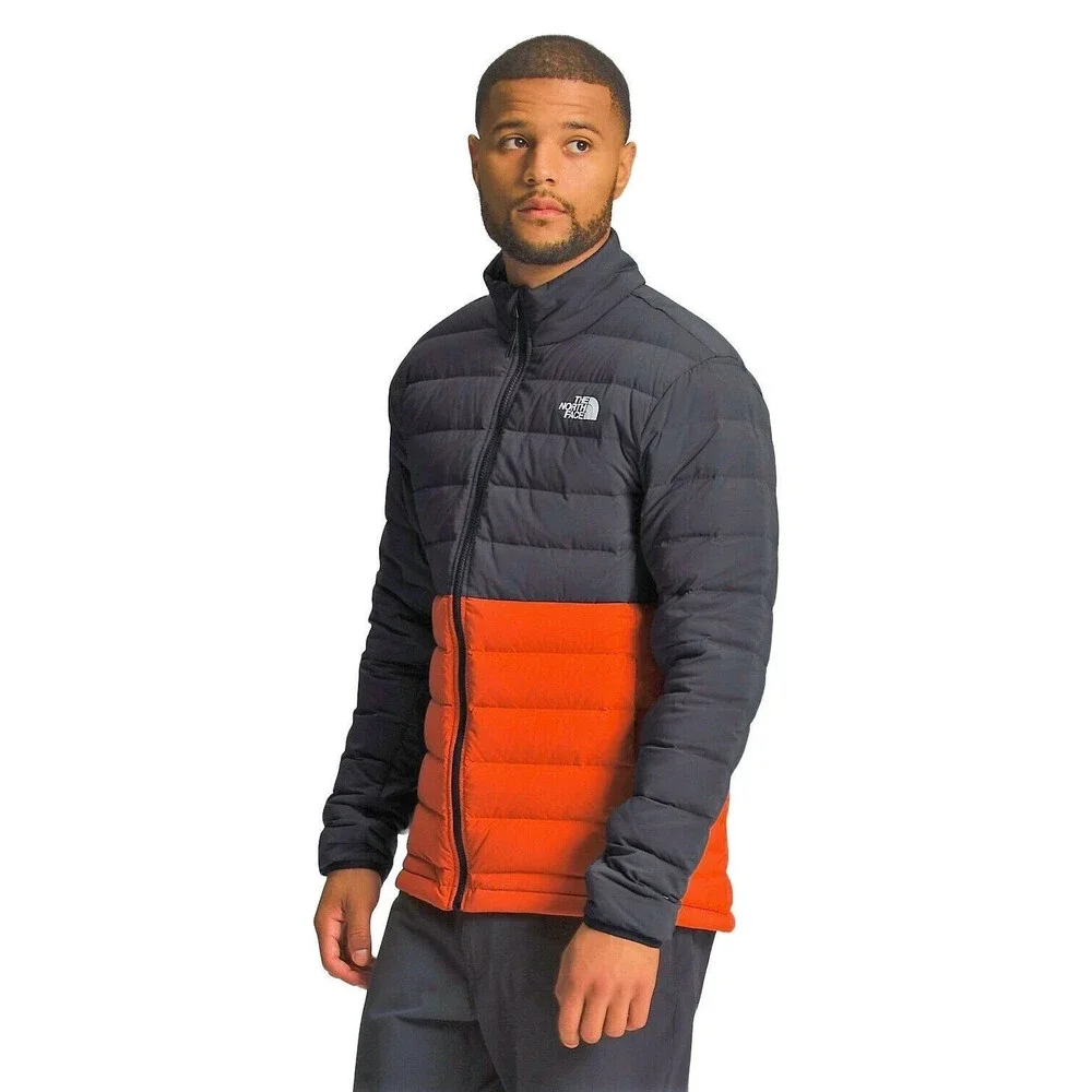 The North Face Belleview Puffer Jacket Men's 2XL Black Packable Zip Up UPS1140